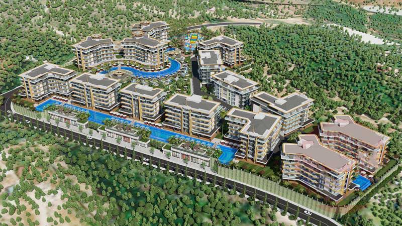Premium jedinstveni stambeni kompleks u Kestelu, Alanya