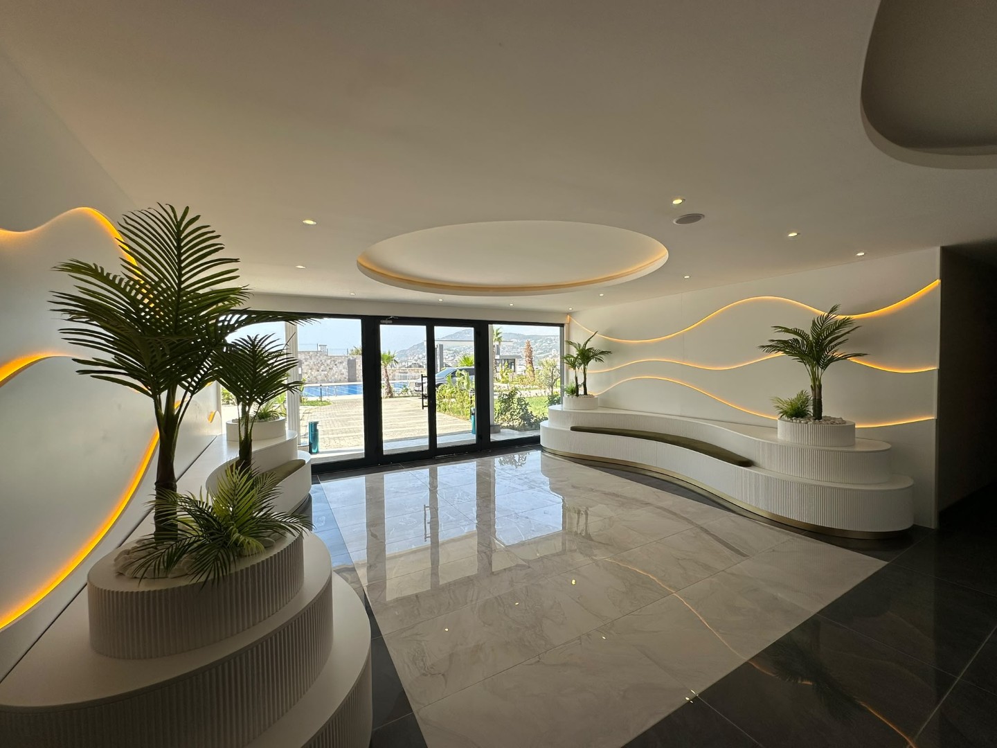 1+1 Wohnung mit Poolblick in Demirtaş Shine Residence | 850 m zum Meer