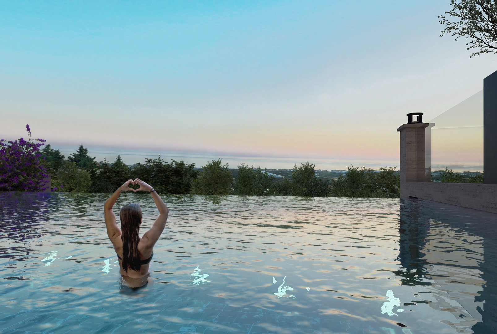 Luxury 7+2 Detached Villa with Panoramic Sea Views in Kestel SS Elegant Villa