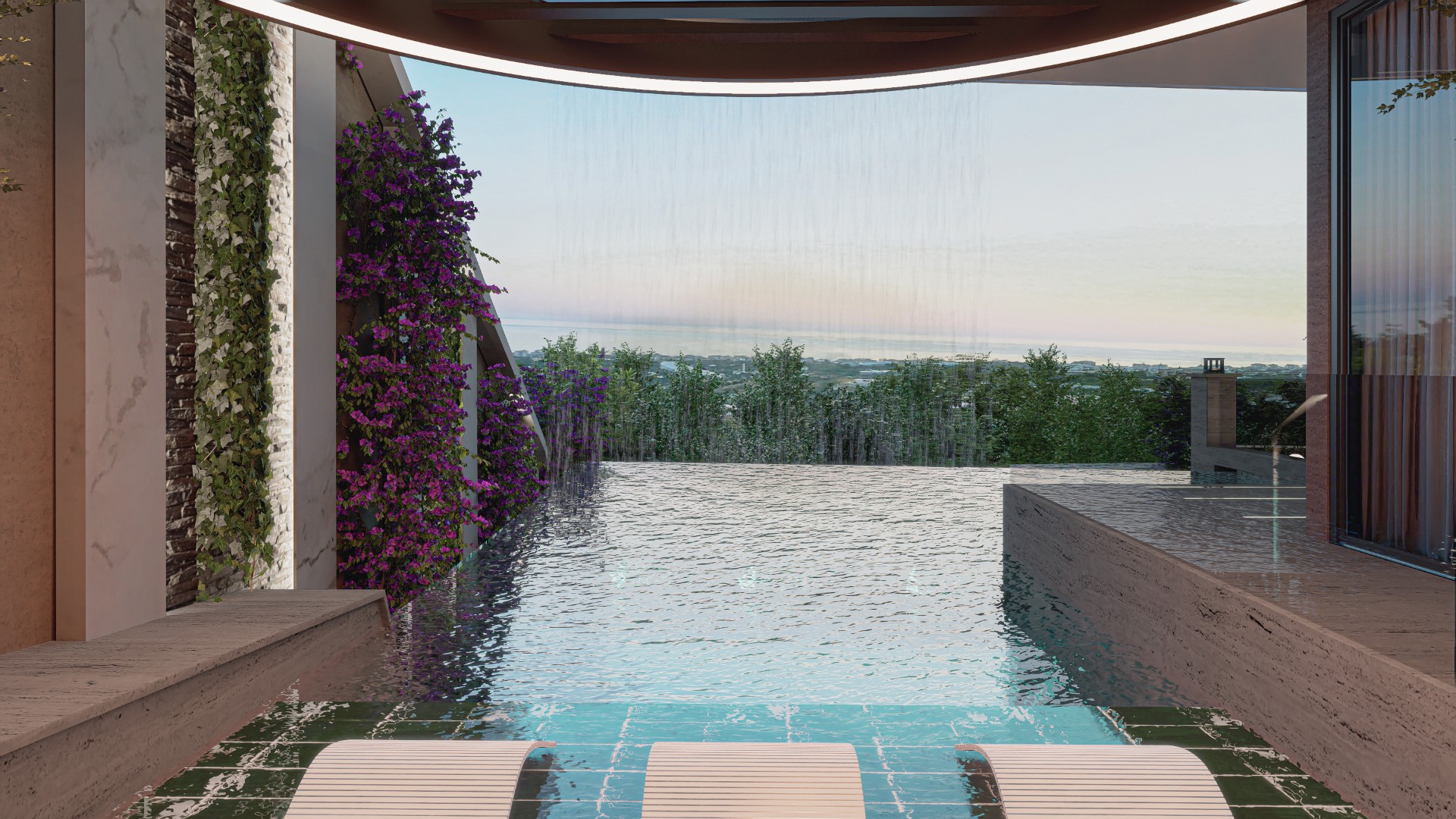 Luxury 7+2 Detached Villa with Panoramic Sea Views in Kestel SS Elegant Villa