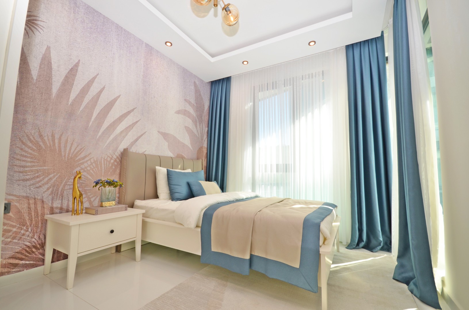 Fully Furnished 2+1 Garden Duplex with Sea & Pool Views in Kargıcak Kavi Velux Residence