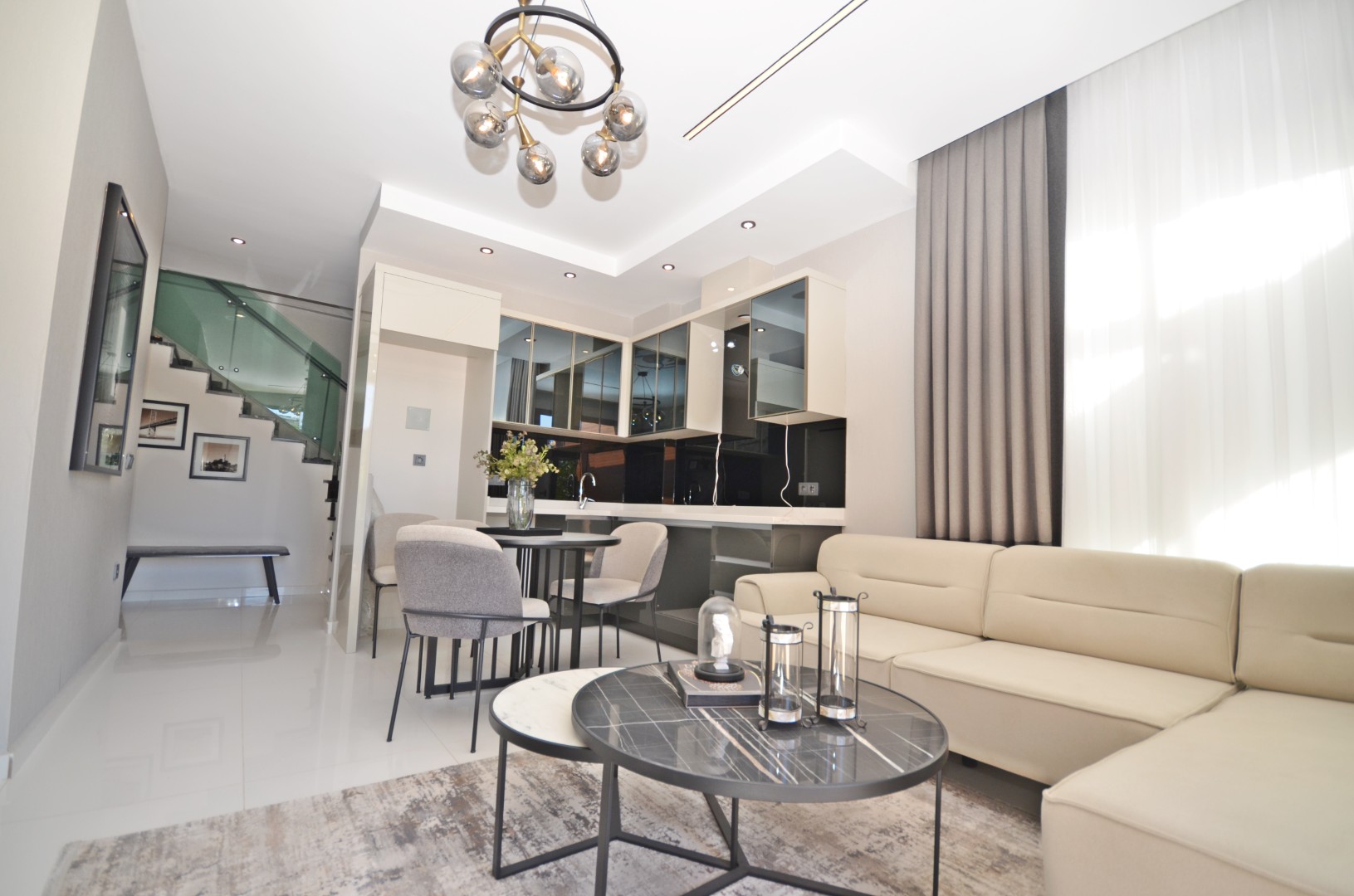 Fully Furnished 2+1 Garden Duplex with Sea & Pool Views in Kargıcak Kavi Velux Residence