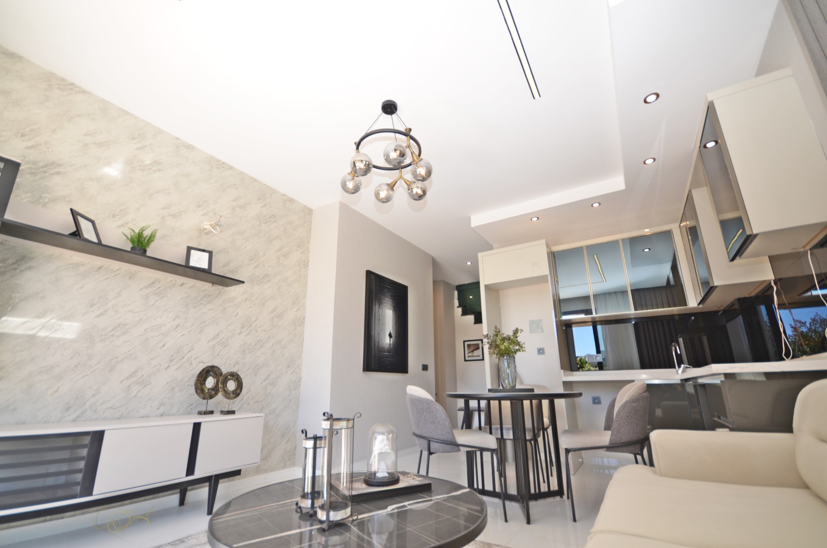 Fully Furnished 2+1 Garden Duplex with Sea & Pool Views in Kargıcak Kavi Velux Residence