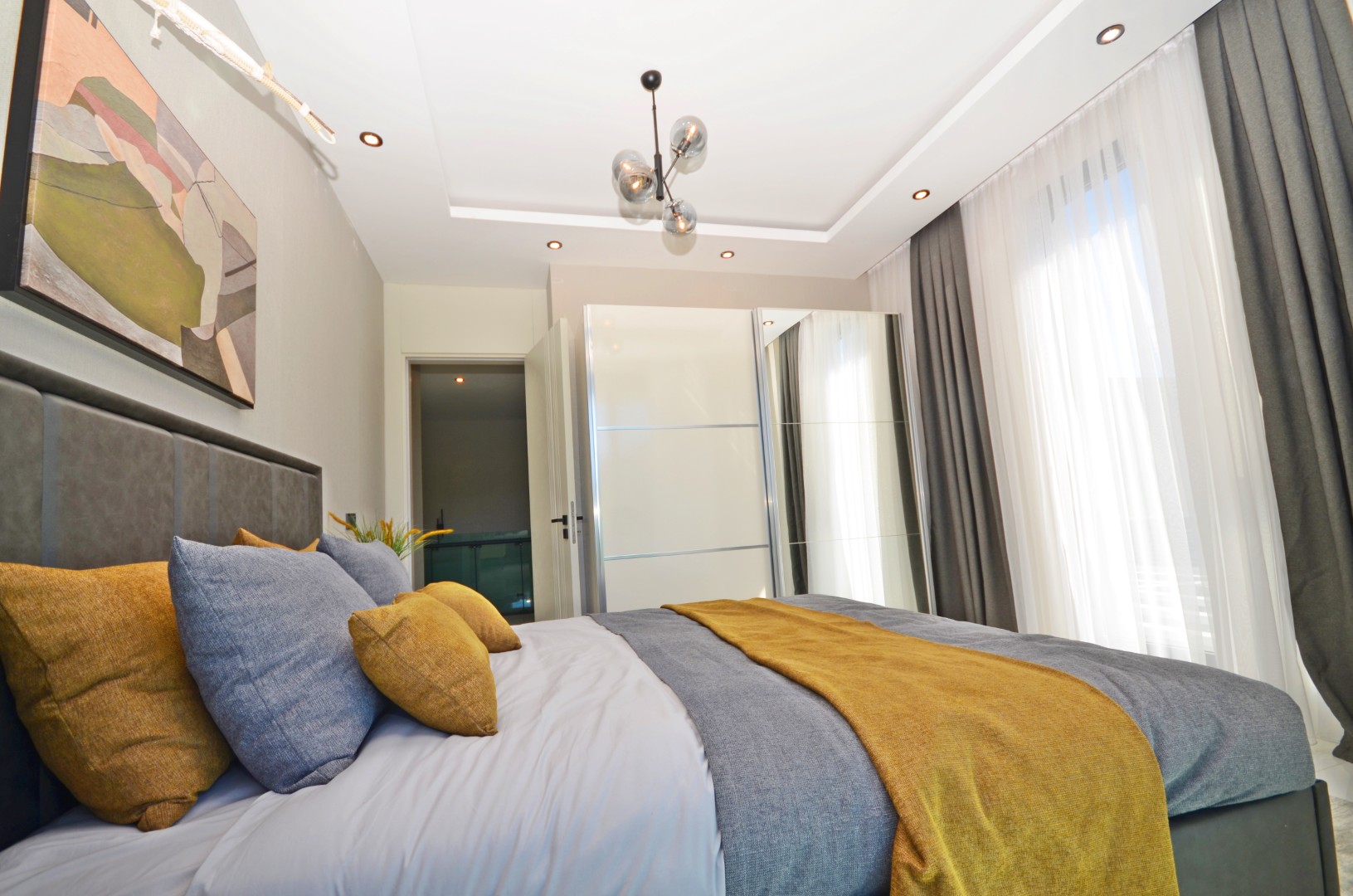 Fully Furnished 2+1 Garden Duplex with Sea & Pool Views in Kargıcak Kavi Velux Residence