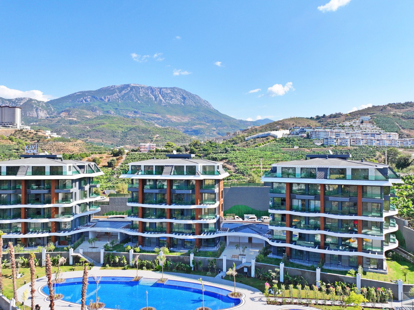 Fully Furnished 2+1 Garden Duplex with Sea & Pool Views in Kargıcak Kavi Velux Residence