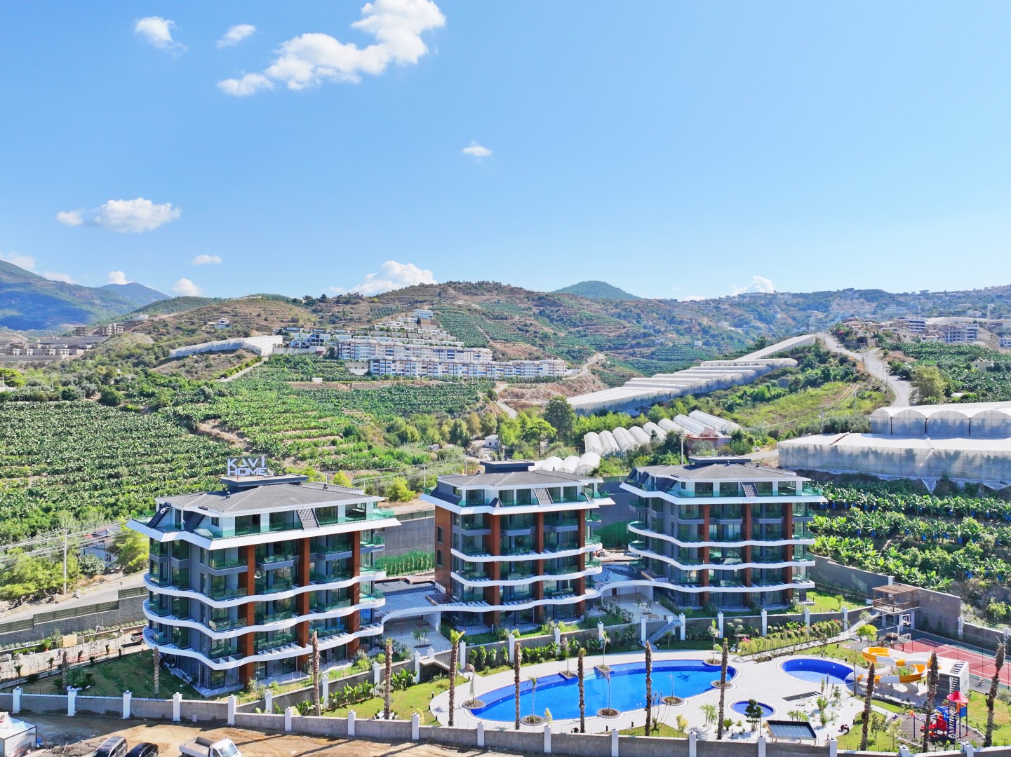 Fully Furnished 2+1 Garden Duplex with Sea & Pool Views in Kargıcak Kavi Velux Residence