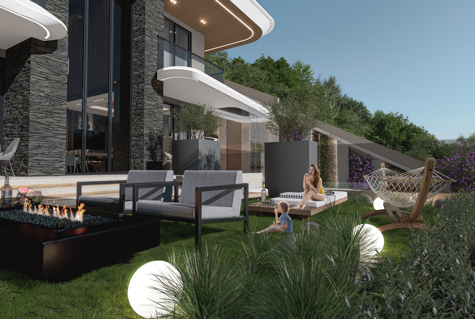 Luxury 7+2 Detached Villa with Panoramic Sea Views in Kestel SS Elegant Villa
