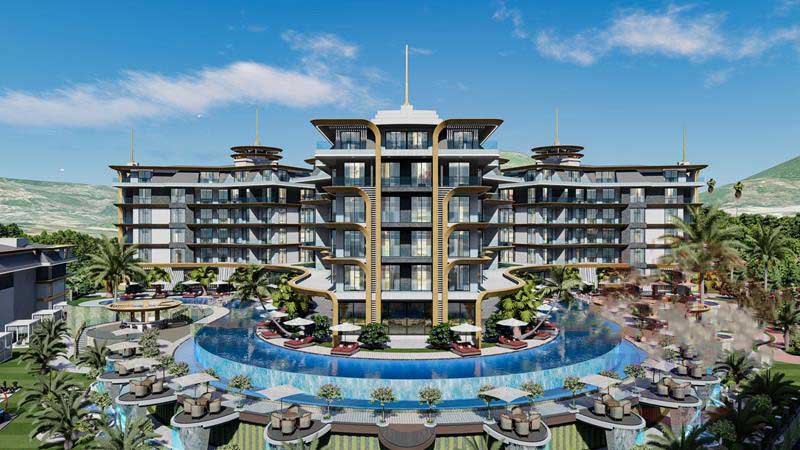 Premium jedinstveni stambeni kompleks u Kestelu, Alanya