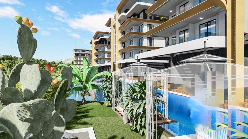 Premium jedinstveni stambeni kompleks u Kestelu, Alanya